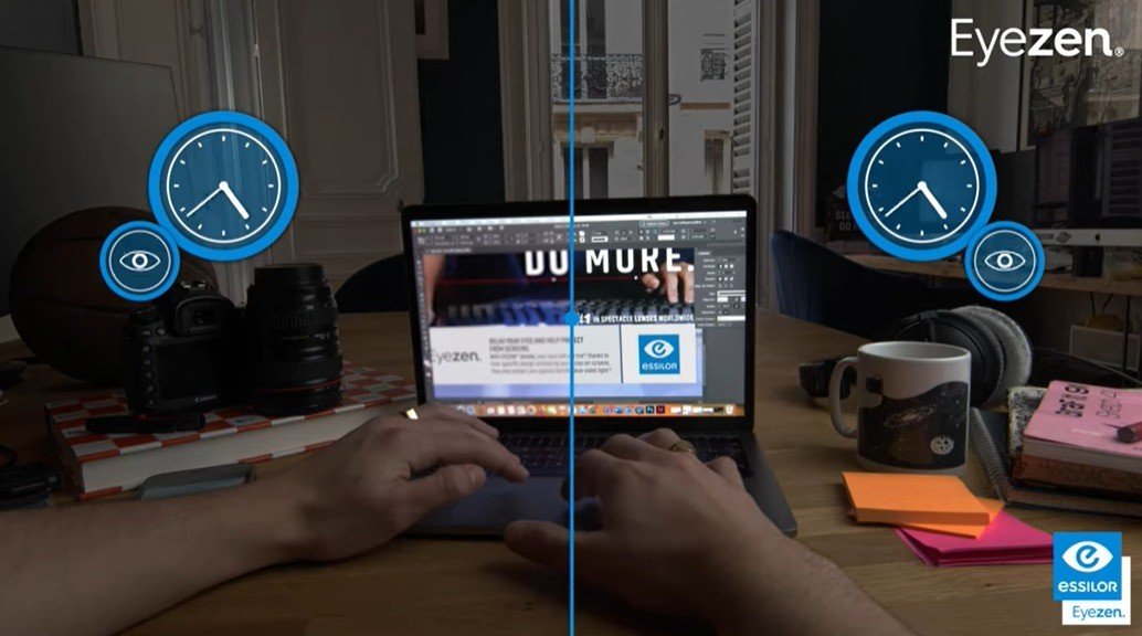 Tròng kính Essilor Eyezen Váng Max AZ