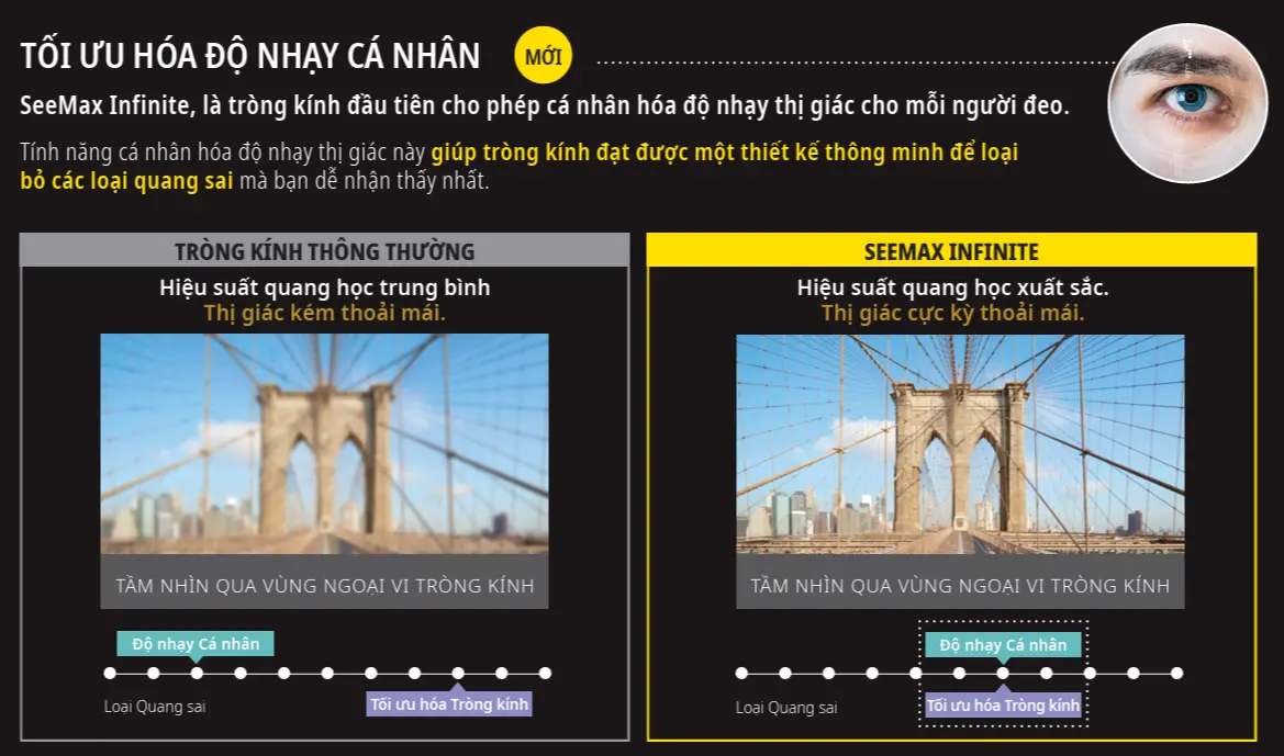 Tối ưu hóa độ nhạy cá nhân Nikon SeeMax Infinite