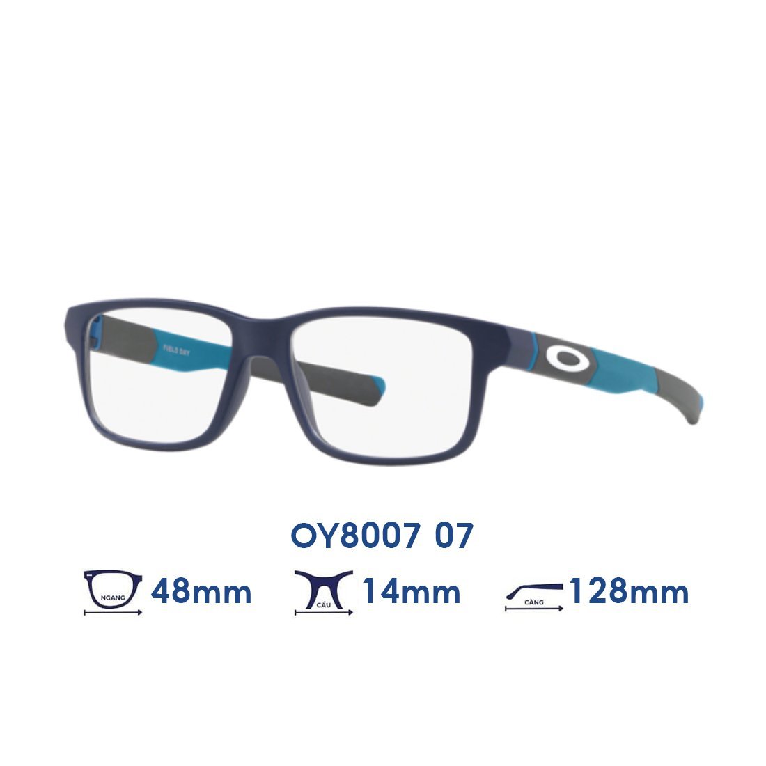 Gọng kính trẻ em OAKLEY OY8007 07 màu xanh